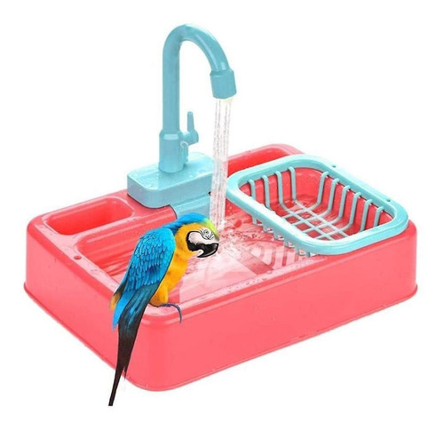 Alimentador De Pájaros Automático Loro Bañera Bañera Ducha A