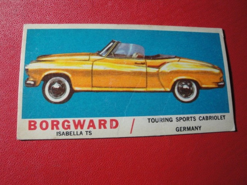 Figuritas Divertidas Autos Sport Borgward Isabella Ts Nº26