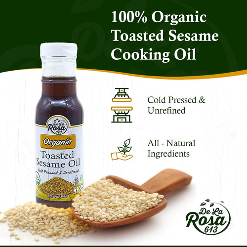 Aceite De Sésamo Tostado De La Rosa, Aceite De Semillas De S