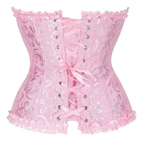 A1 Camisa De Corsé Ajustado Estilo Renacentista Para Mujer