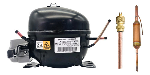 Motor Compressor 1/6 Em2s60clp R600 Embraco 110v + Brindes