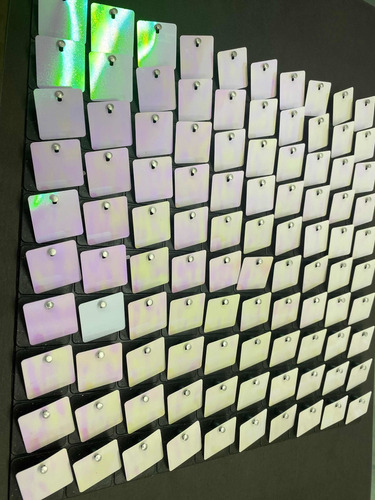 Imagen 6 de 9 de Shimmer Wall Panel Pared Cortina 30x30 Cm Blanco X 9 Unidads