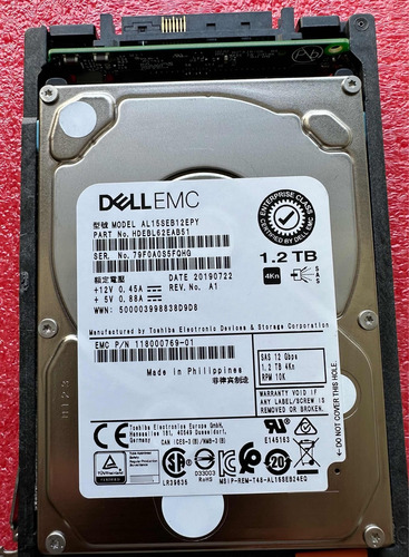 Disco Duro Dell 1.2tb-sas-10k- Servidores Dell