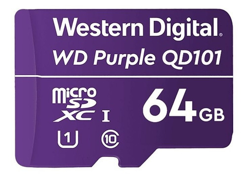 Imagen 2 de 2 de Memoria Micro Sd 64gb Western Digital Purple Videovigilancia
