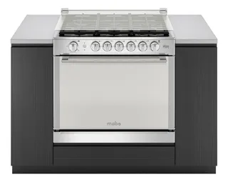 Cocina MabeXOC80790CT color acero inoxidable con puerta con visor