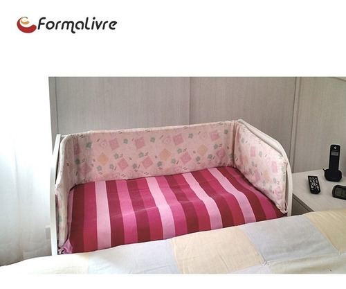 Mini Berço Acoplado Moisés Lateral De Cama Com Colchão