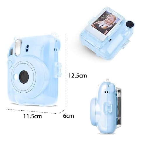 Rieibi Estuche Transparente Compatible Con Fuji Instax Mini