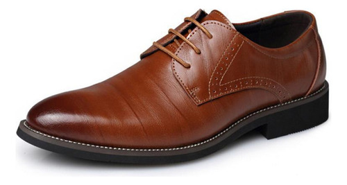 Zapatos Casual De Piel Para Hombre De Talla Grande