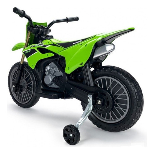 Montable Electrico Injusa Motocicleta Kawasaki 12v Verde Lima