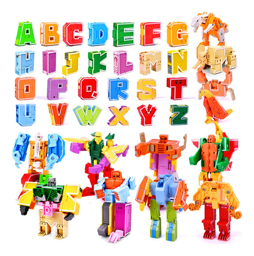 Juguetes De Deformación De Letras Robots Robots Transformand