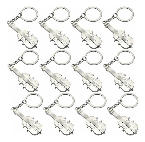 Colgante Con 12 Llaveros Para Instrumento Musical En Forma D