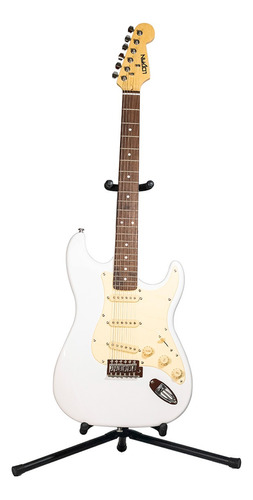 Logan Guitarra Eléctrica Tipo Stratocaster Vintage Blanca