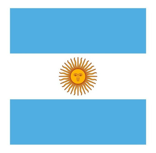 Bandera De Argentina 60 X 90 Cm Poliéster Estampada