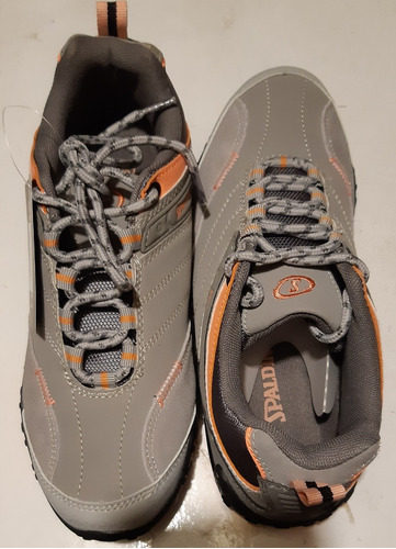 Zapatillas Spalding N°39, Color Grey/coral