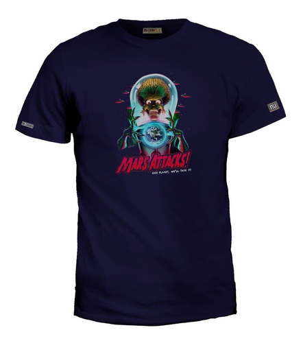 Camiseta 2xl-3xl Mars Attack Movie Póster Ovnis Película Zxb