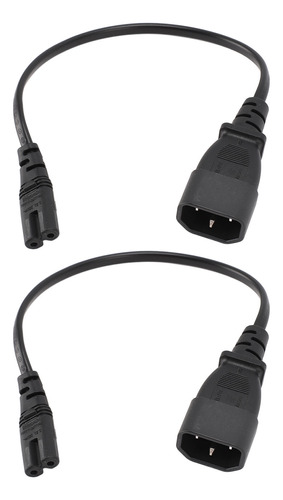 Cable Adaptador De Corriente De 30 Cm Iec320 C14 A Iec320 C7
