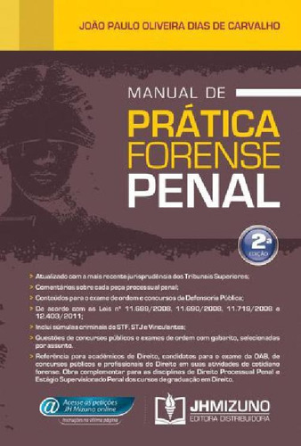 Livro Manual De Prática Forense Penal