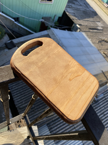 Tabla Mini Picar Carne Wagyu Madera Natural Hecha A Mano
