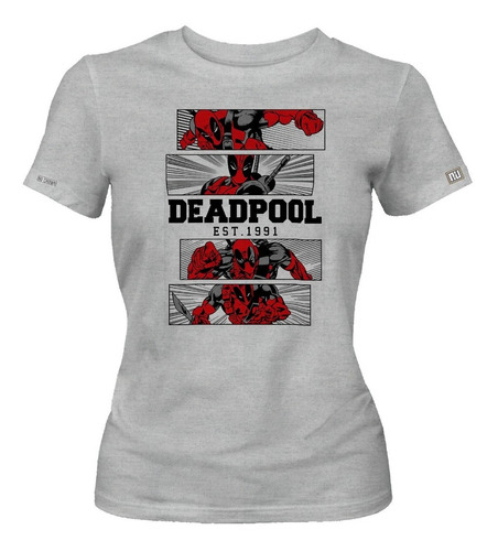 Camiseta Deadpool Dead Pool Comic Superheroe Mujer Ikrd