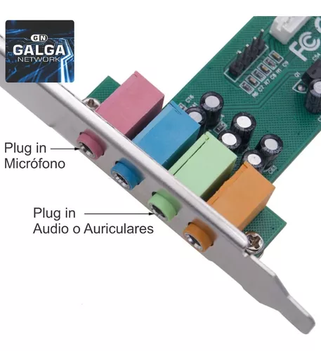 Placa Controladora De Audio Pci Para Pc / Tarjeta De Audio