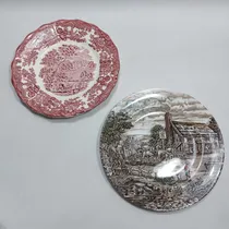 Comprar Antiguos Platos Ingleses Decorativos Royal Lote 2 Mag 65228