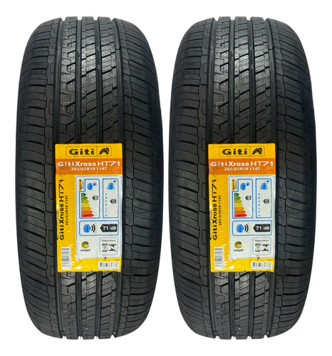 Kit 2 Pneus 265/65r18 Giti Gitixross Suv/4x4 Ht71 114t Shark