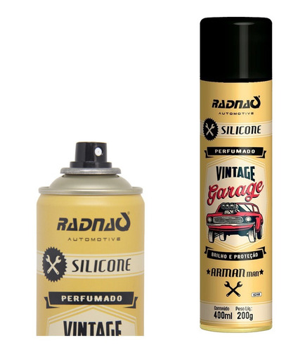 Silicone Perfumado Spray Aerossol Arman Man Garage Radnaq Cor Incolor
