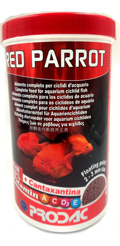 Prodac RP1200 550g Alimento Peces Red Parrot Acuario