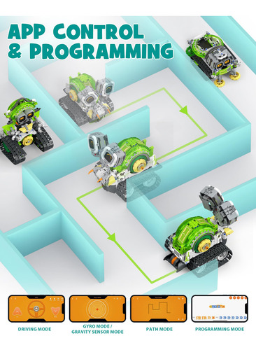 Juego De Construcción Robot Stem 5 En 1, 478 Piezas Para Niñ