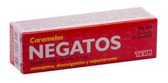 Negatos® X 10 Caramelos - Antiséptico Expectorante 