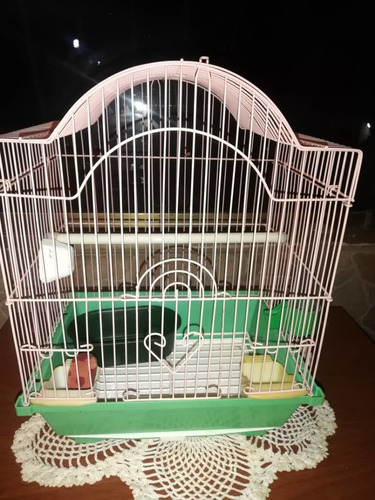 Imagen 2 de 3 de Jaula Para Pajaritos Con Accesorios! Oportunidad!!