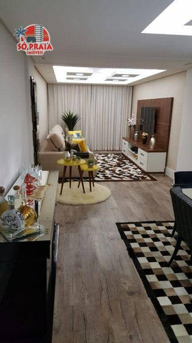 Imagem 13 de 19 de Cobertura Com 3 Dormitórios À Venda, 155 M² Por R$ 950.000 - Boqueirão - Praia Grande/sp - Co0032