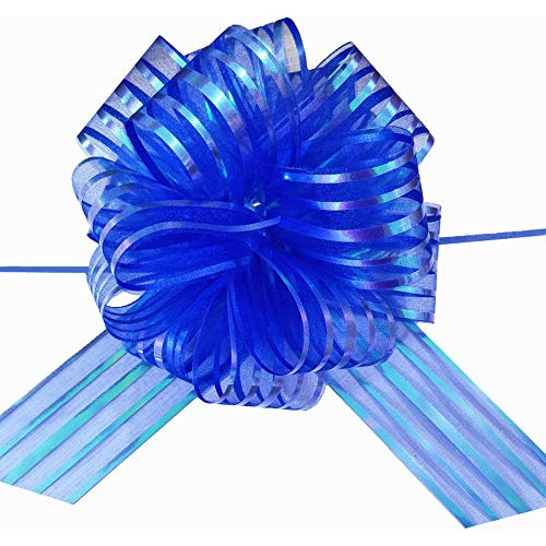 20 Pieces Large Organza Pull Bows Gifts Wrapping Bows F...