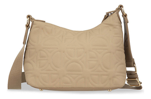 Bolsa Hobo Cloe Anveris Ii Mediano Color Marrón claro