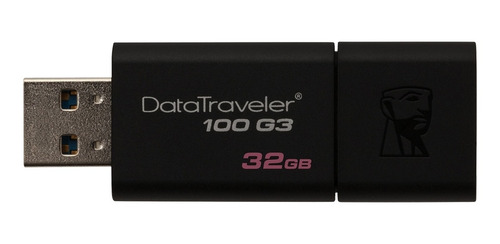 Pen Drive De 32 Gb Usb 3.0 Datatraveller Preto G3 Kingston
