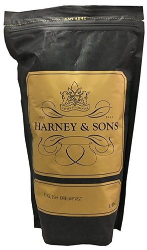 Harney & Sons Inglés Desayuno Té Té Flojo De 16 Onzas