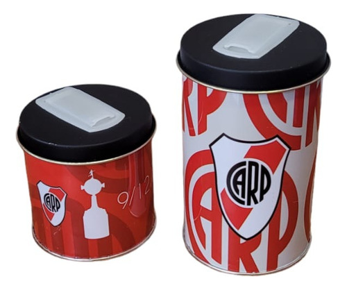 Set Matero Latas Azucarera Y Yerbera Diseño Boca River