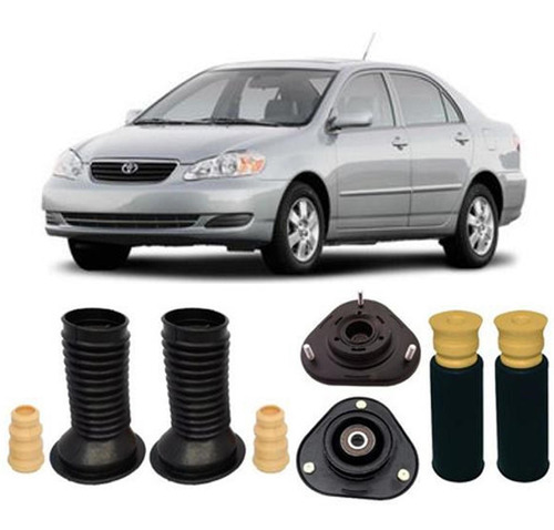 Kit Batente Coxim Dianteiro Traseiro Corolla 2003 2004 2005