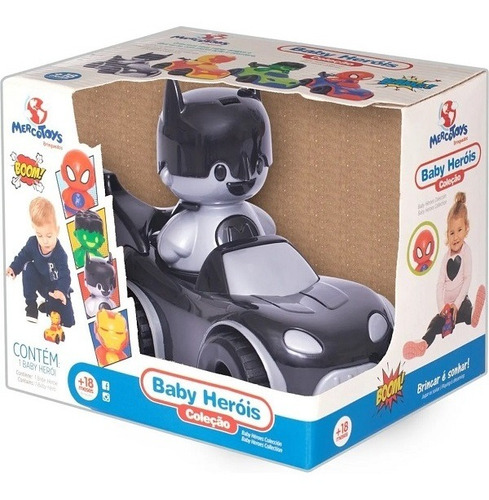 Baby Herois Carrinho Com Boneco Batman Mercotoys 529