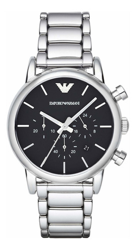 Reloj Hombre Emporio Armani Ar1853 Cuarzo Pulso Plateado En 