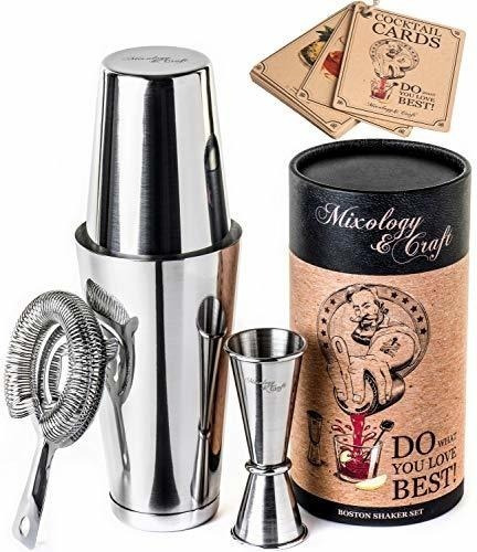 Mixology Coctelera Boston Shaker Set Profesional Weig