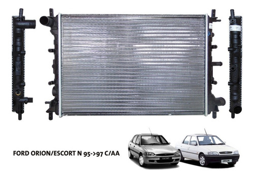 Radiador Vw Pointer Nafta 95- Con Aire