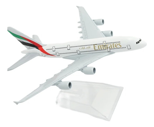 Avion Escala 1:400 A380 Emirates Airbus Metalico