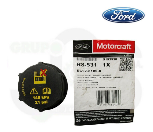 Tapa De Reservorio Ford Fiesta Titanium Se Original Rs-531