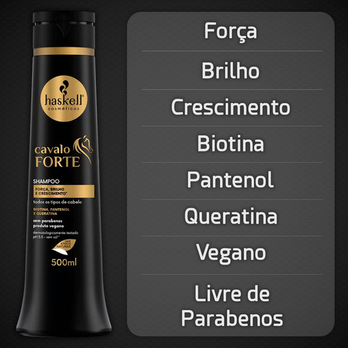 Shampoo Cavalo Forte Haskell 500ml