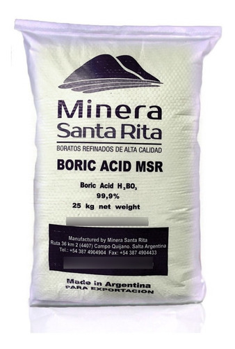 Fertilizante Acido Bórico Alta Pureza 99,9% X 5 Kg Calidad!!