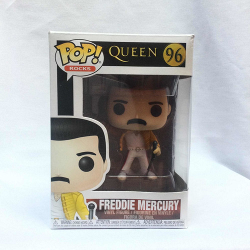 Funko Pop Rocks Queen Freddie Mercury #96 Figura De Vinil (Usado)