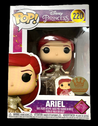 Funko Pop Ariel Pin 220 Exclusivo Ultimate Princess Sirenita