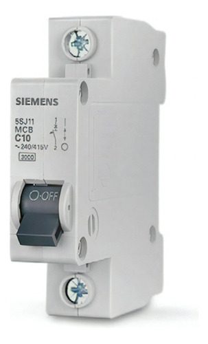 Disjuntor Unipolar Siemens Curva C 10a