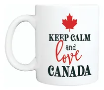 Comprar Taza Blanca Canadá. Keep Calm And Love Canada